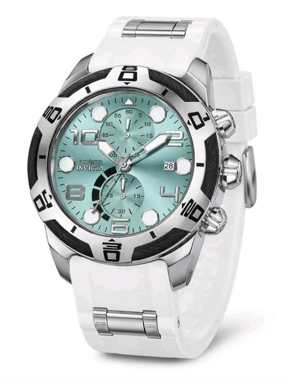 NWT 🔥 Invicta Bolt Nexus X 🔥 Men's Watch - 50mm. White Silicone. Steel 50584